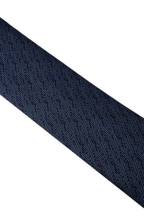 Koyu Lacivert Desenli Kravat