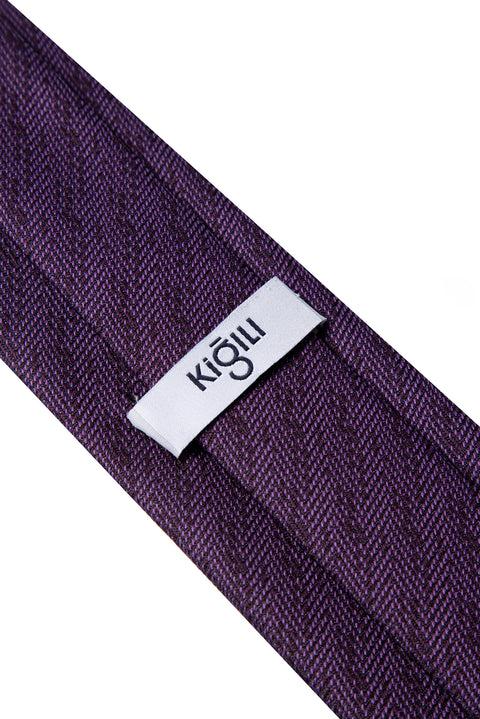 Açık Mor Desenli Kravat