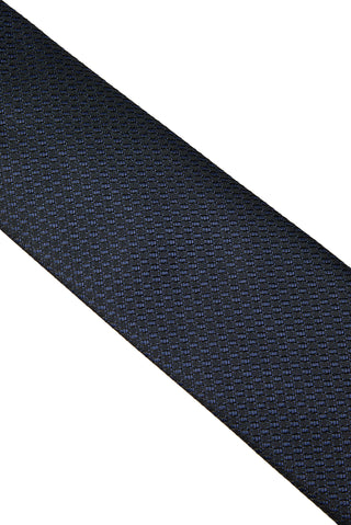  Koyu Lacivert Desenli Kravat