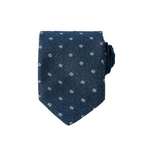 Navy Patterned Tie (75)