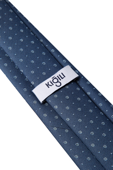 Açık Lacivert Desenli Kravat