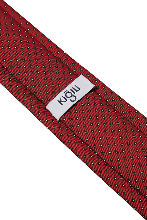 Açık Kırmızı Desenli Kravat