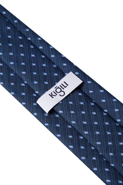 Lacivert Desenli Kravat