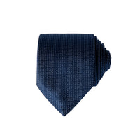 Orta Lacivert Desenli Kravat