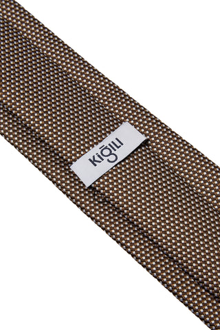  Orta Kahve Desenli Kravat