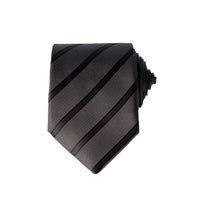 Koyu Füme Desenli Kravat