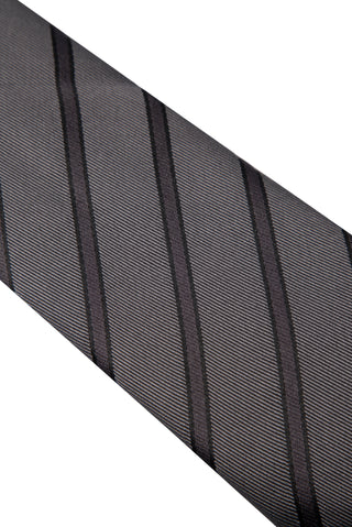  Koyu Füme Desenli Kravat