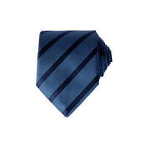 Koyu Mavi  Desenli Kravat