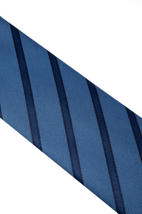 Koyu Mavi  Desenli Kravat