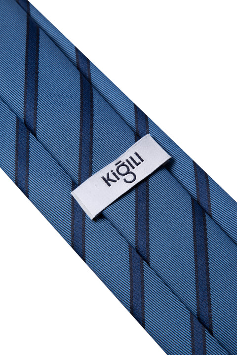 Koyu Mavi  Desenli Kravat