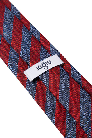  Koyu Bordo Desenli Kravat