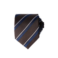 Orta Haki Desenli Kravat