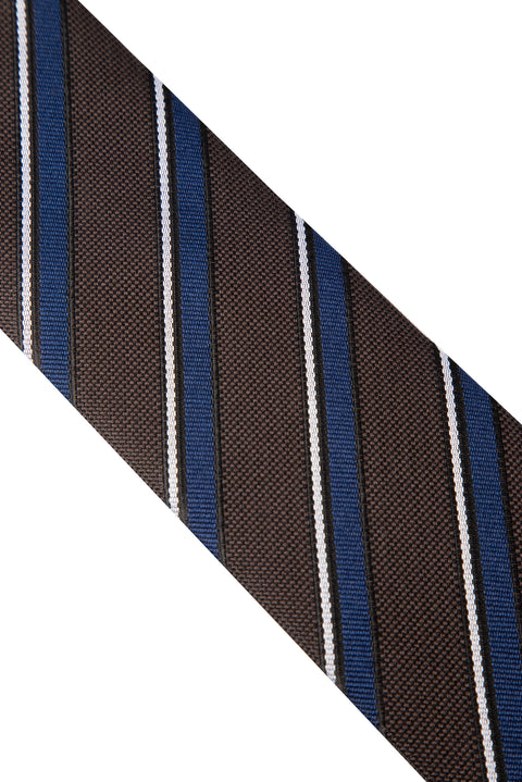 Orta Haki Desenli Kravat