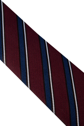  Koyu Bordo Desenli Kravat