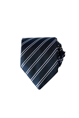  Lacivert Çizgili Kravat