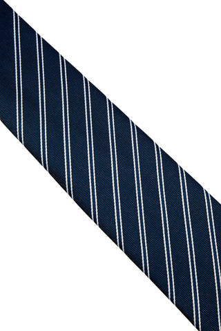  Lacivert Çizgili Kravat
