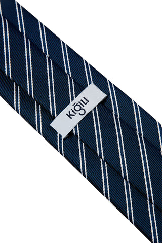  Lacivert Çizgili Kravat