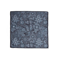 Koyu Lacivert Desenli Modal Mendil