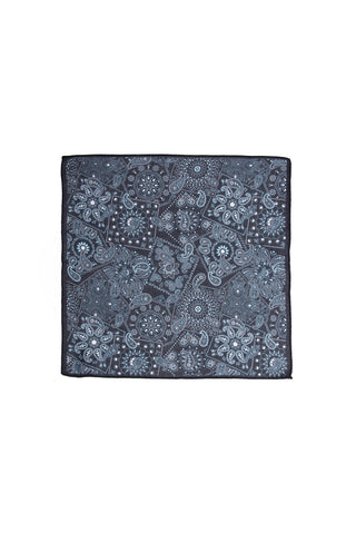  Koyu Lacivert Desenli Modal Mendil