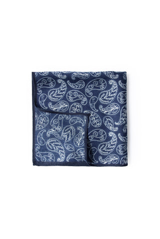  Koyu Lacivert Desenli Modal Mendil