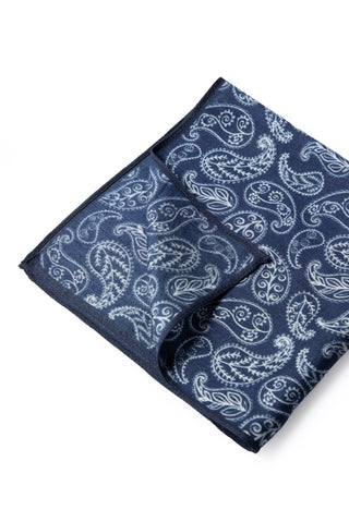  Koyu Lacivert Desenli Modal Mendil