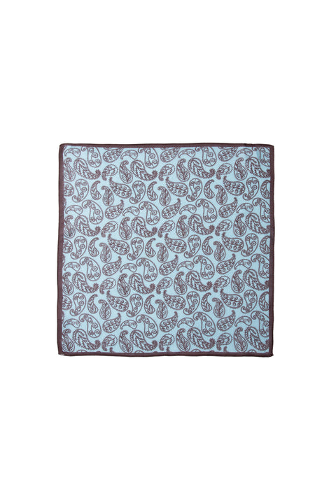 Mavi Desenli Modal Mendil