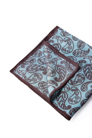  Mavi Desenli Modal Mendil