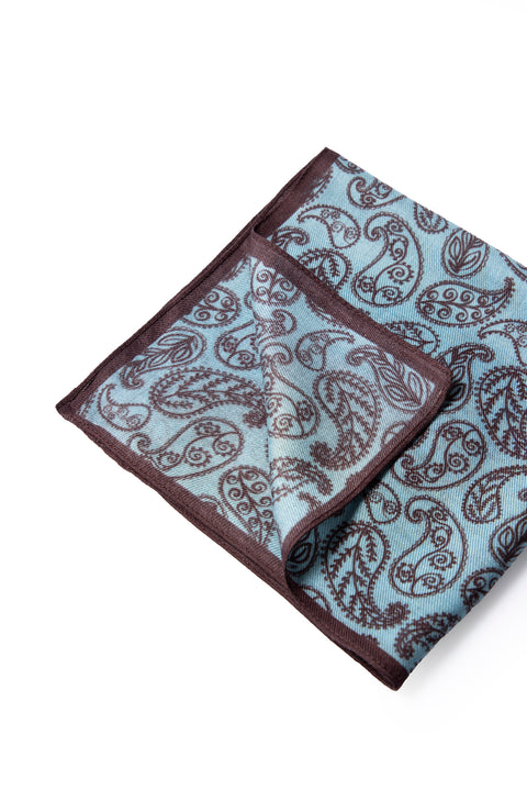 Mavi Desenli Modal Mendil