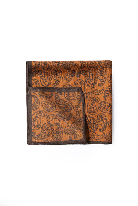 Safran Desenli Modal Mendil