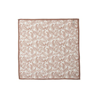 Koyu Vizon Desenli Modal Mendil