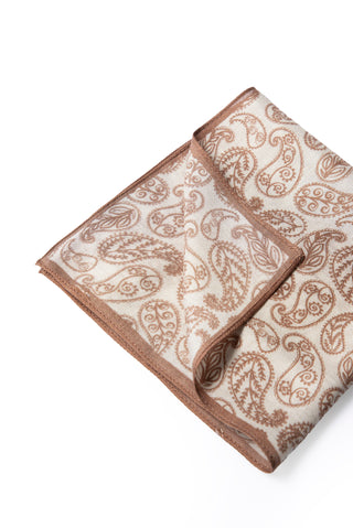  Koyu Vizon Desenli Modal Mendil