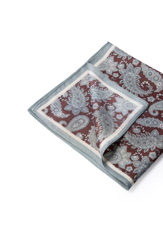  Koyu Mavi  Desenli Modal Mendil