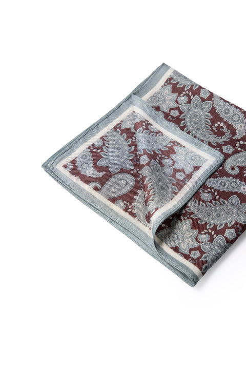 Koyu Mavi  Desenli Modal Mendil