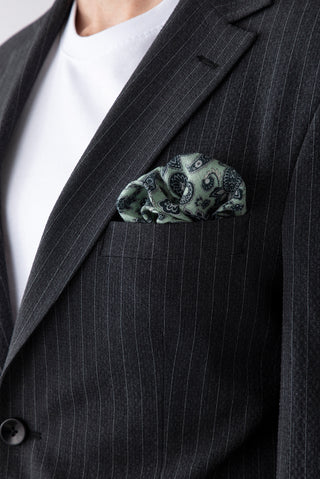  Mint Yeşili Şal Desenli Modal Mendil