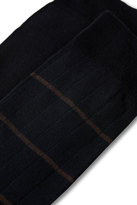 Dark Navy Blue 2-Pack Patterned Socks