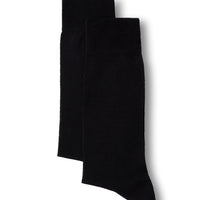 Siyah 2'li Pamuklu Likralı Esnek Desenli İnce Çorap Seti