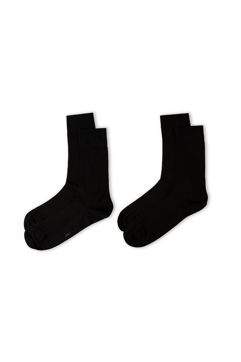Black 2-Pack Patterned Socks