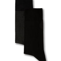 Medium Gray 2-Pack Patterned Socks