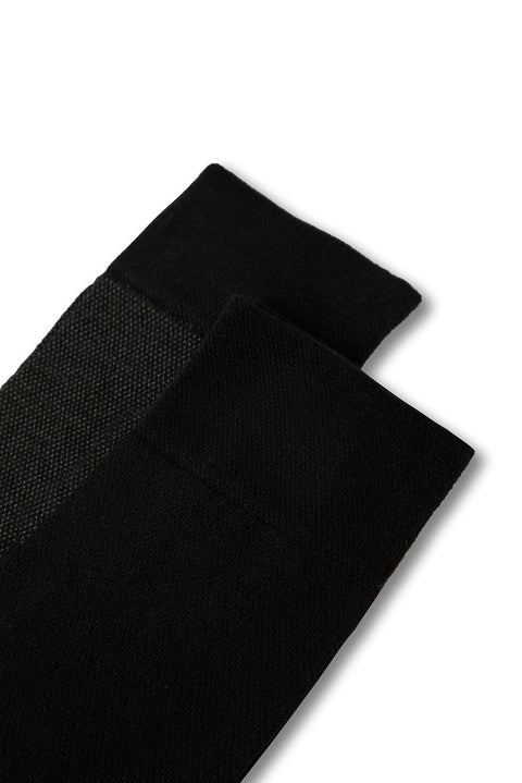 Medium Gray 2-Pack Patterned Socks