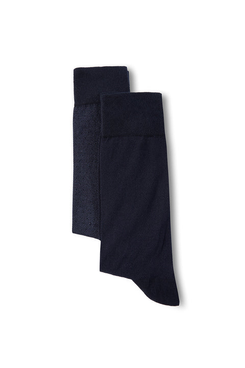 Indigo 2-Pack Patterned Socks