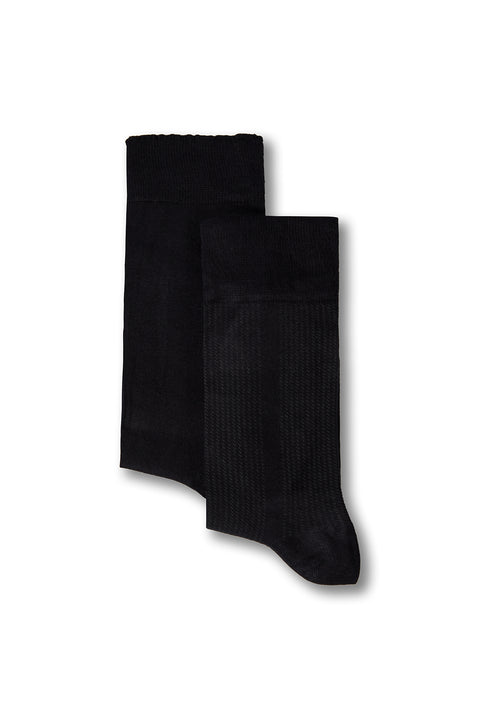 Dark Navy Blue 2-Pack Patterned Socks