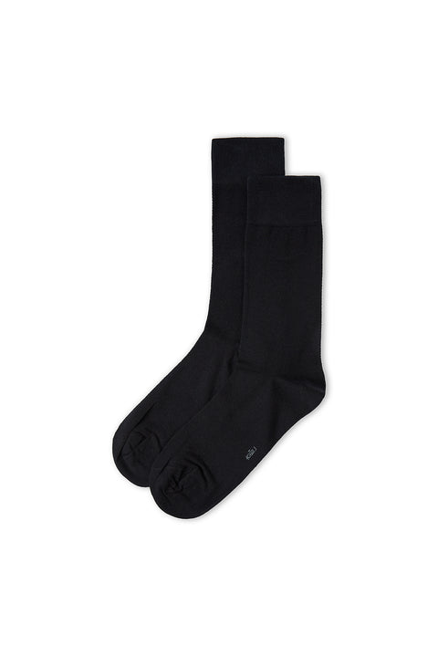 Black Single Patterned Socks