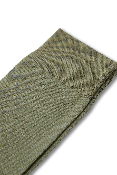 Medium Khaki Single Patterned Socks