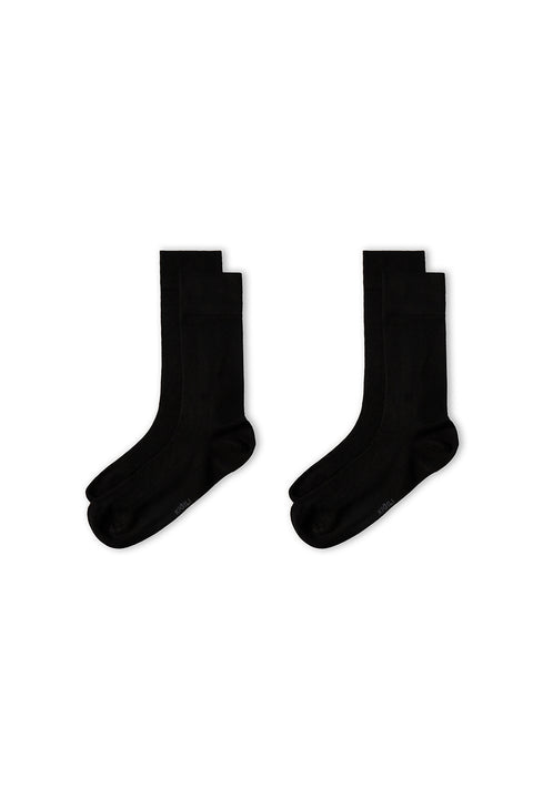 Black 2-Pack Patterned Socks