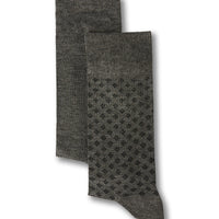 Medium Gray 2-Pack Patterned Socks