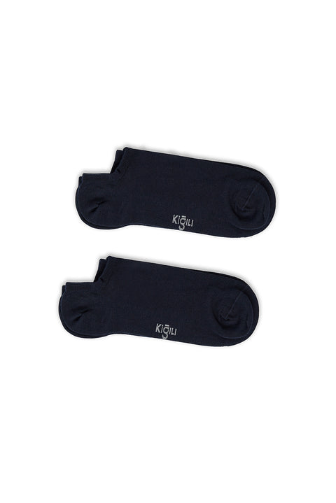 Dark Navy Blue 2-Pack Ankle Socks