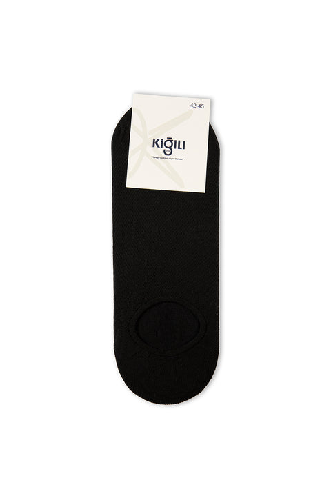Black 2-Pack Cotton Lycra Flexible Loafer Sock Set