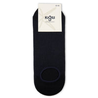 Dark Navy 2-Pack Cotton Lycra Flexible Loafer Socks Set