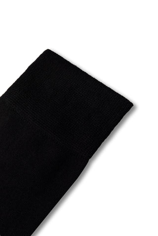  Siyah Tekli Bambu Karışımlı Düz Çorap