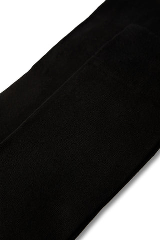  Siyah 2'li Düz Modal Karışımlı Çorap Seti